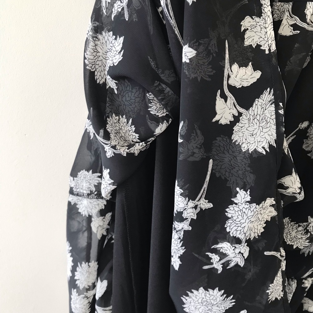 Lulus Floral Dressed Up Black Floral Print Midi Dress - Picture 11 of 16